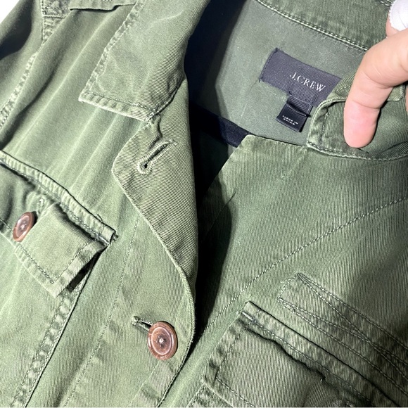 J. Crew Green Utility Style Light Jacket M - Picture 8 of 15
